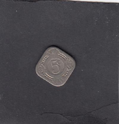 Beschrijving: 5 Cent WILHELMINA  